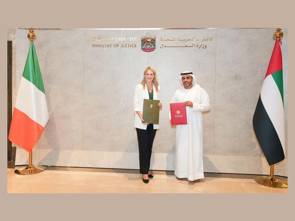 وزارة العدل توقع إتفاقيتي تعاون مع إيرلندا