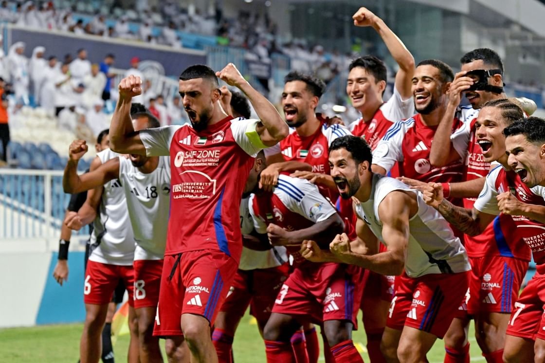فوز الشارقة وتعادل الوصل مع الجزيرة في دوري أدنوك للمحترفين