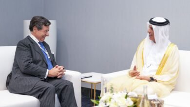 سعود بن صقر يستقبل سفير إسبانيا