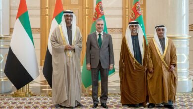 وفد إماراتي رفيع المستوى يقوم بزيارة رسمية إلى تركمانستان لبحث سبل تعزيز العلاقات الثنائية في عدد من المجالات الحيوية