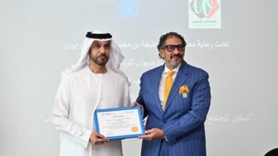 خليفة بن محمد بن خالد شريكاً رئيسياً للأمم المتحدة