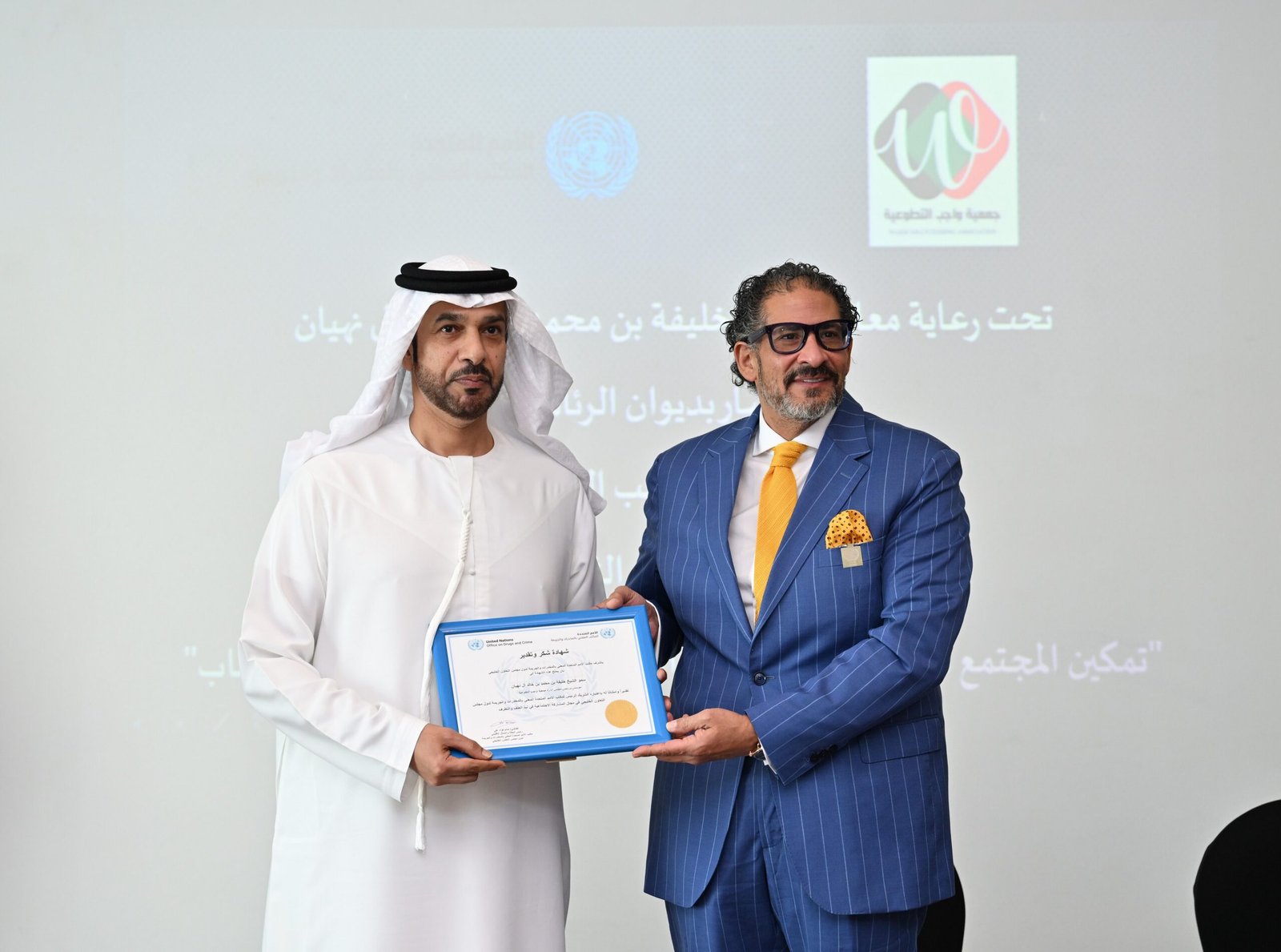 خليفة بن محمد بن خالد شريكاً رئيسياً للأمم المتحدة