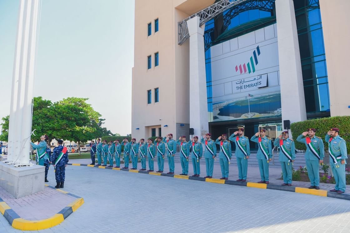 شرطة رأس الخيمة تحتفي بيوم العلم 1 شرطة رأس الخيمة تحتفي بيوم العلم
