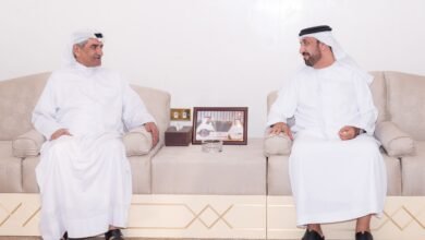 حاكم الفجيرة يستقبل اليماحي بمناسبة انتخابه رئيسا للبرلمان العربي