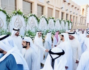 ولي عهد رأس الخيمة يحضر أفراح النعيمي والمعلا