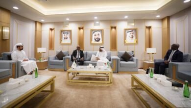 عبيد الشامسي يلتقي رئيس اتحاد ساحل العاج لكرة القدم