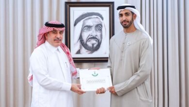 رئيس الدولة يتلقى دعوة من خادم الحرمين للمشاركة في قمة المتابعة العربية الإسلامية تسلمها شخبوط بن نهيان