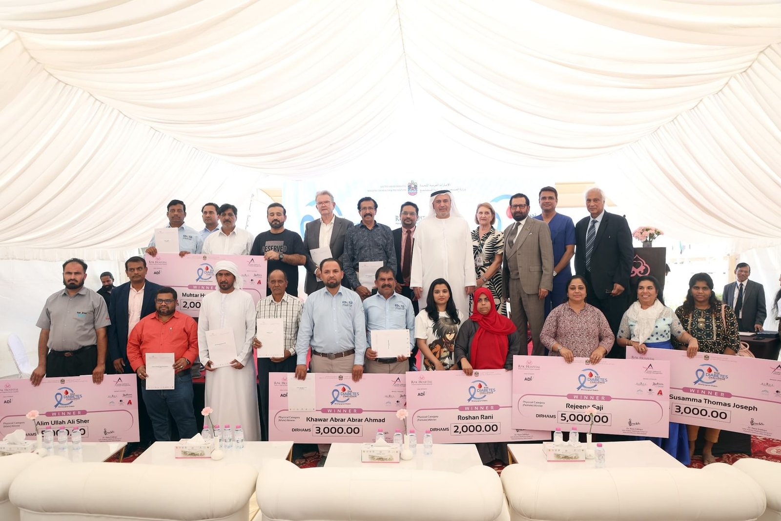 اختتام منافسات"تحدي رأس الخيمة للسكري " بمشاركة 5000 شخص