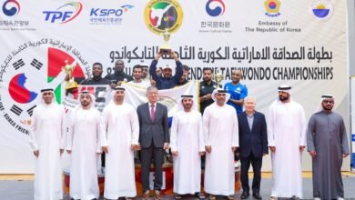 تتويج نادي الشارقة ببطولة الصداقة الإماراتية الكورية للتايكواندو
