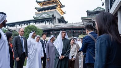 حاكم رأس الخيمة يزور المنطقة الثقافية في قوانغتشو الصينية