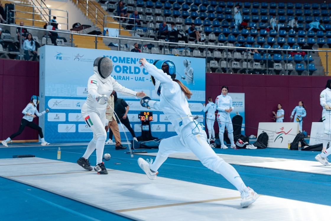 انطلاق منافسات الدور التمهيدي لكأس العالم لمبارزة الآيبيه للسيدات في الفجيرة