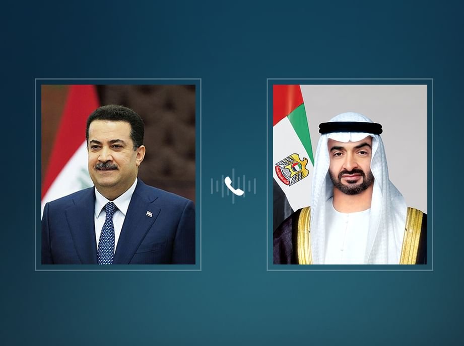 رئيس الدولة يتلقى اتصالا هاتفيا من رئيس وزراء العراق