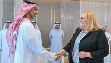 عمار بن حميد يستقبل سفيرة فنلندا لدى الدولة