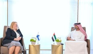 عمار بن حميد يستقبل سفيرة فنلندا لدى الدولة