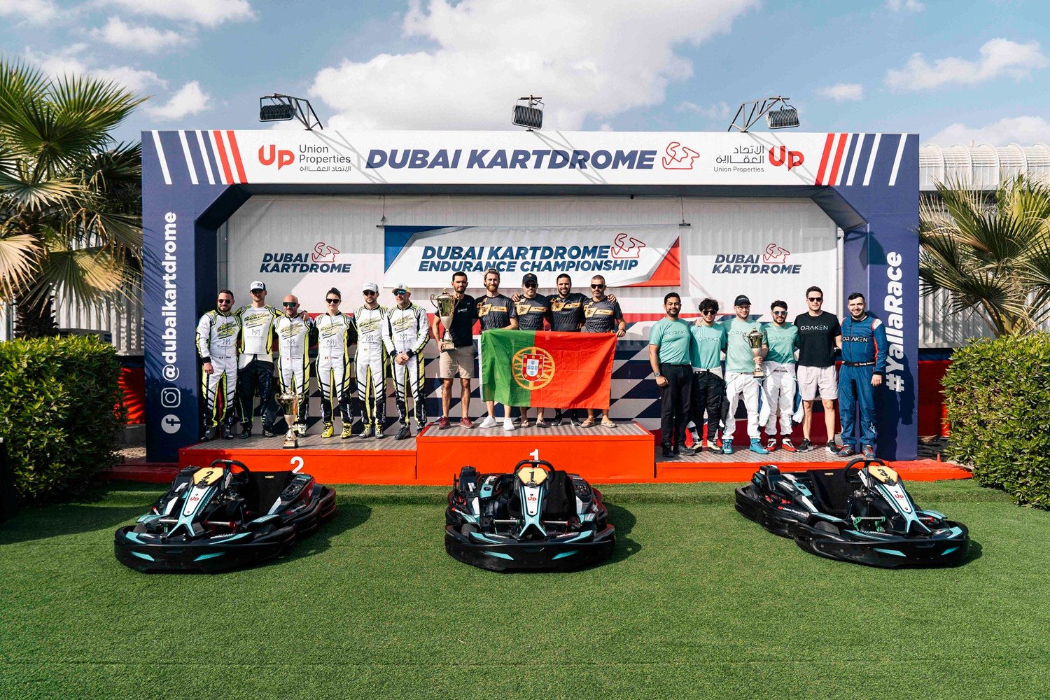 فريق ماتراكس ريسينج يتصدر سباق "دبي كارتدروم" 24 ساعة ويحرز لقب البطولة