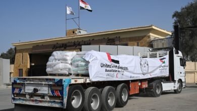 وصول 3 قوافل مساعدات إماراتية إلى قطاع غزة ضمن "الفارس الشهم 3"