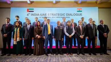 عبدالله بن زايد ووزير خارجية الهند يترأسان أعمال الحوار الاستراتيجي الرابع بين البلدين