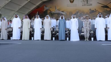 محمد بن راشد يشهد "وقفة ولاء" أضخم عرض اصطفاف لمنتسبي القوات المسلحة