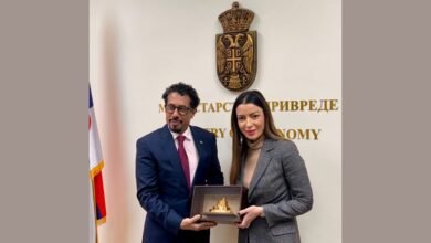 سفير الإمارات يلتقي وزيرة الاقتصاد في صربيا