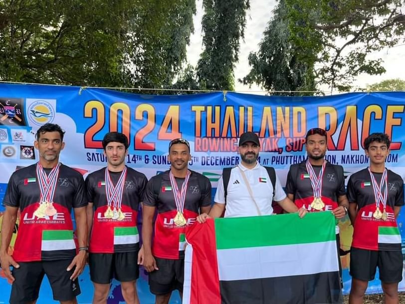 منتخب التجديف يحرز 12 ميدالية في بطولة تايلاند الدولية