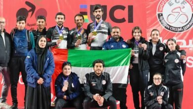 9 ميداليات لدراجات الإمارات في انطلاقة البطولة العربية للمضمار بمصر