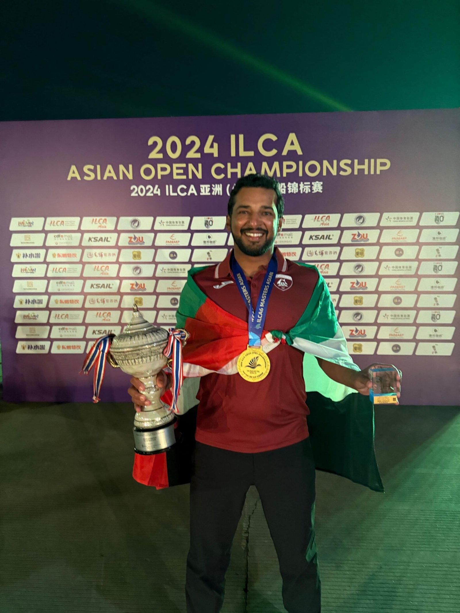 عادل خالد يمنح "شراع الحمرية" ذهبية في بطولة آسيا المفتوحة بالصين