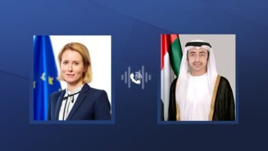 عبدالله بن زايد يهنئ هاتفيا كايا كالاس ويبحثان التطورات الإقليمية