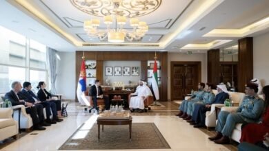 سيف بن زايد يلتقي نائب رئيس مجلس الوزراء الصربي