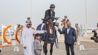 المهيري بطلاً لجائزة لونجين الكبرى لبطولة الشارقة كلباء الدولية لقفز الحواجز 3