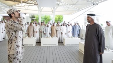 رئيس الدولة يستقبل محمد بن راشد بن محمد بن راشد