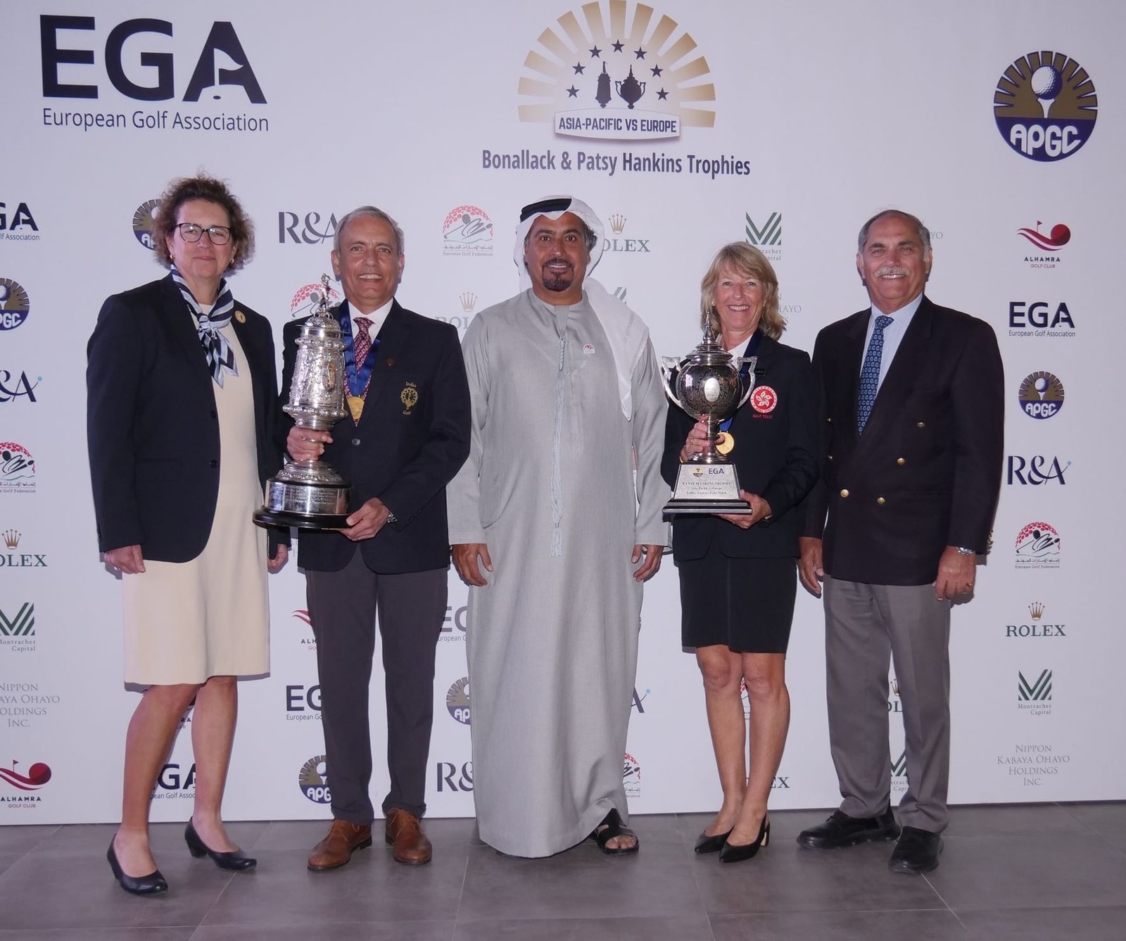 "آسيا والمحيط الهادئ" يحرز كأسي بونلاك وباتسي هانكيز في "رأس الخيمة للجولف"