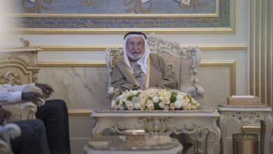 حاكم الشارقة يستقبل رئيس جمهورية أوغندا