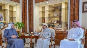 حميد بن راشد يستقبل رئيس مجموعة "السعودي الألماني الصحية"