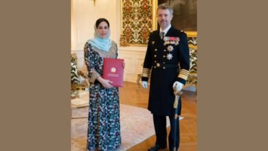 سفيرة الإمارات تقدم أوراق اعتمادها إلى ملك الدنمارك