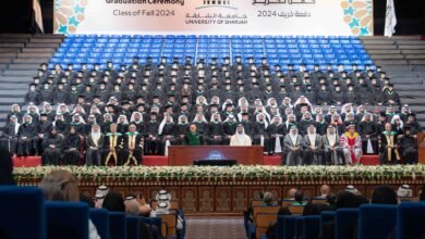 سلطان بن أحمد القاسمي يشهد حفل تخريج طلبة الدراسات العليا بجامعة الشارقة