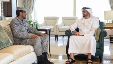 سيف بن زايد يلتقي قائد الحرس الوطني