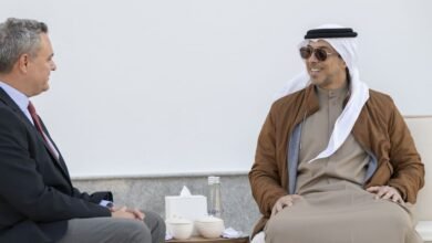 منصور بن زايد يستقبل السفير التركي لدى الدولة