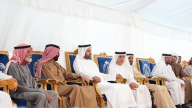 ولي عهد رأس الخيمة يقدم واجب العزاء بوفاة علي حمد الكيبالي