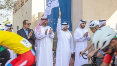 تتويج الفائزين بطواف الشارقة الدولي الـ10للدراجات الهوائية