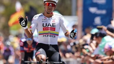 " الإمارات للدراجات" بطلا للمرحلة الخامسة من طواف " داون أندر"