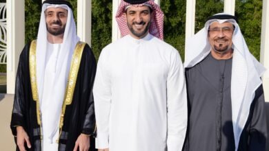 سلطان بن أحمد القاسمي يشهد حفل زفاف نواف محمد الحمادي