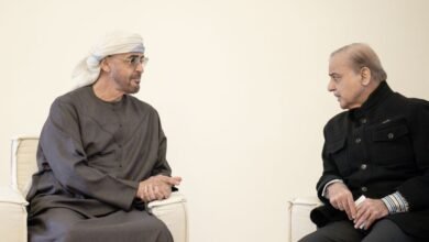 رئيس الدولة يلتقي رئيس وزراء باكستان