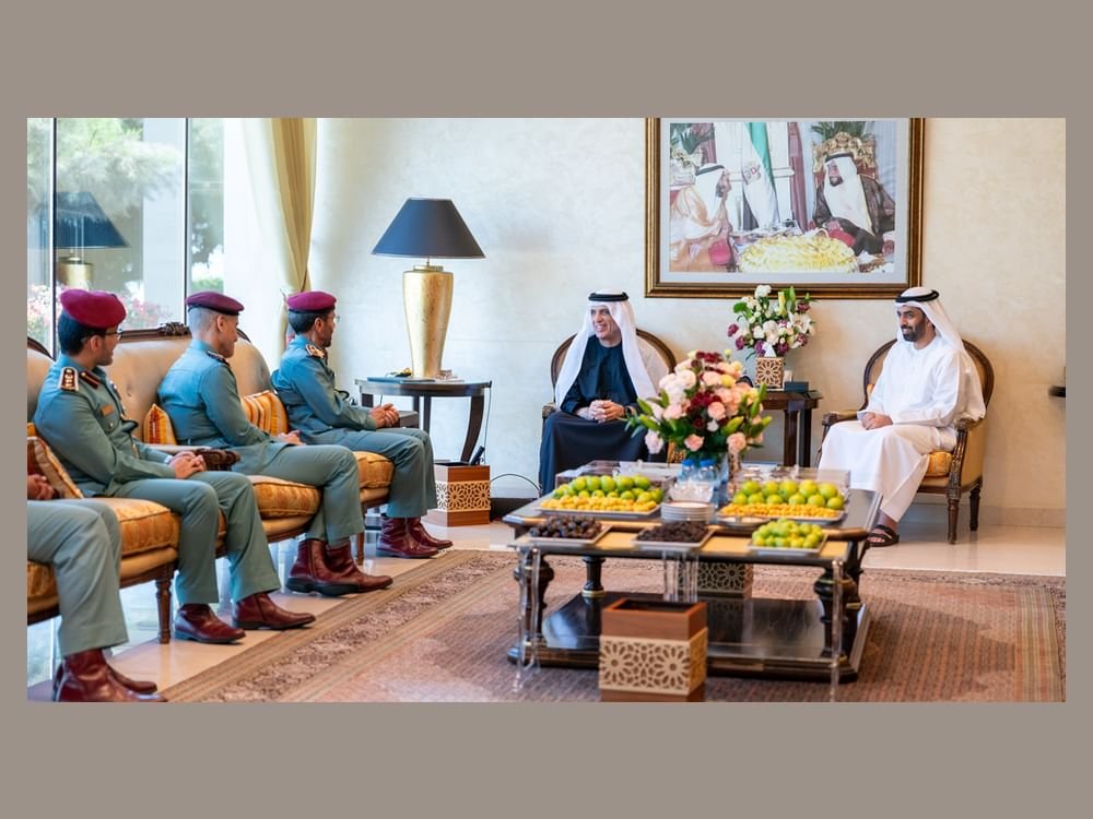 سعود بن صقر يطلع على خطط وبرامج وزارة الداخلية الأمنية في رأس الخيمة