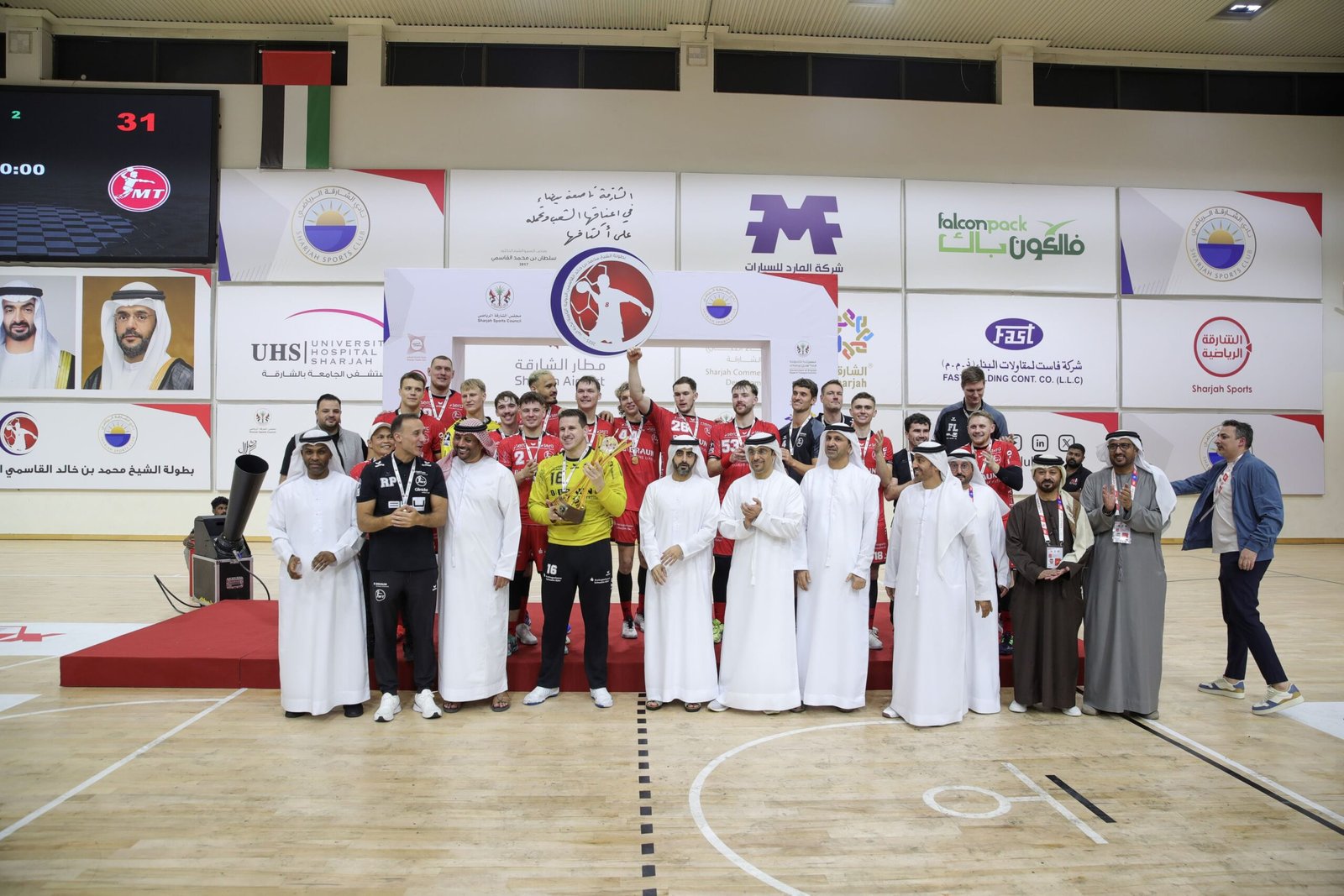 ميلسونجين الألماني بطلا لكأس محمد بن خالد القاسمي لكرة اليد