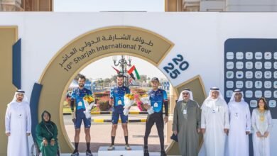 كونتن بيزا بطلا للمرحلة الثالثة من طواف الشارقة الدولي للدراجات