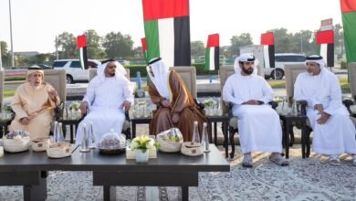 سيف بن زايد يحضر أفراح القبيسي والمريخي
