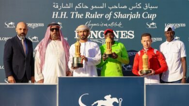 الجواد "بدران" يتوج بكأس سباق صاحب السمو حاكم الشارقة