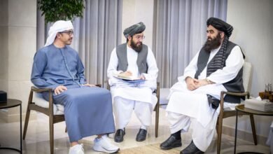 عبدالله بن زايد يستقبل وزير الخارجية الأفغاني بالوكالة