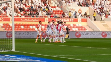 فوز الشارقة وعجمان وبني ياس والنصر في دوري أدنوك للمحترفين