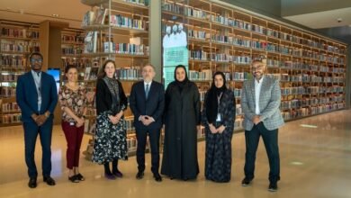 وفد المكتبة الوطنية الفرنسية يزور "بيت الحكمة بالشارقة